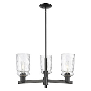 Candor - 3 Light Stem Hung Chandelier-12 Inch Tall and 26.75 Inch Wide - 1388103