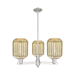 Preston - 3 Light Stem Hung Jar Chandelier-13.75 Inch Tall and 17.63 Inch Wide - 1374005