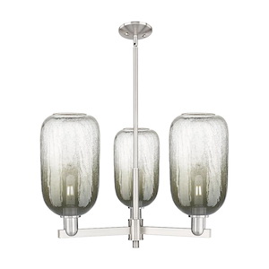 Brookhaven Cloche - 3 Light Stem Hung Chandelier-17 Inch Tall and 17.63 Inch Wide