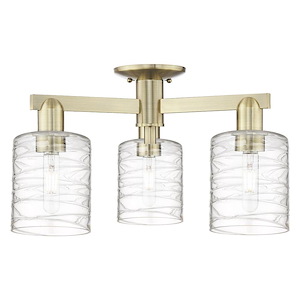 Cobbleskill - 3 Light Semi-Flush Mount-10.88 Inch Tall and 22.5 Inch Wide - 1388112