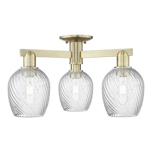 Salina - 3 Light Semi-Flush Mount-11.25 Inch Tall and 23.25 Inch Wide - 1388150