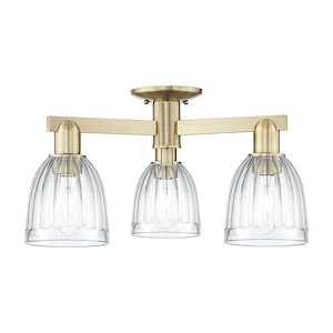 Brookfield - 3 Light Semi-Flush Mount-11 Inch Tall and 23 Inch Wide - 1388082