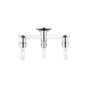 Arcadia - 3 Light Semi-Flush Mount-4.88 Inch Tall and 20 Inch Wide - 1427224