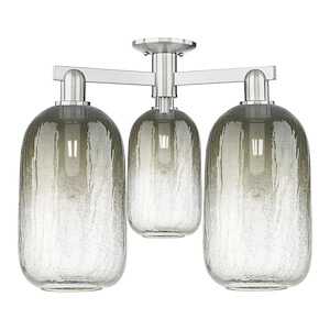 Brookhaven Cloche - 3 Light Semi-Flush Mount-16.88 Inch Tall and 24.5 Inch Wide - 1374039