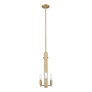 Arcadia - 3 Light Mini Pendant-17 Inch Tall and 6.5 Inch Wide - 1428223