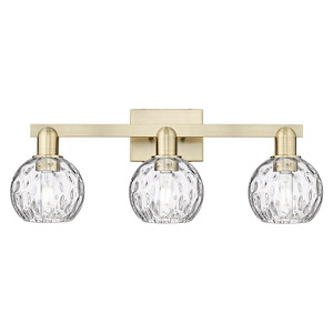 Athens Water Glass - 3 Light Bath Vanity-9.75 Inch Tall and 25 Inch Wide - 1388056