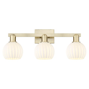 White Venetian - 3 Light Bath Vanity-9.75 Inch Tall and 25 Inch Wide - 1388057