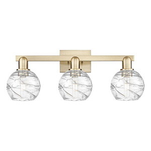 Athens Deco Swirl - 3 Light Bath Vanity-9.88 Inch Tall and 24.88 Inch Wide - 1373784