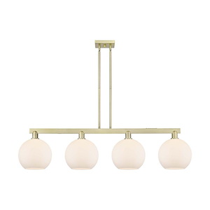 Athens - 4 Light Stem Hung Island-12.88 Inch Tall and 52.75 Inch Wide - 1388086