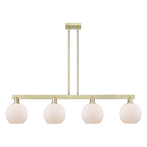 Athens - 4 Light Stem Hung Island-10.88 Inch Tall and 50.75 Inch Wide - 1388154