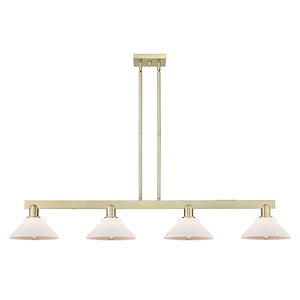 Orwell - 4 Light Stem Hung Island-7.88 Inch Tall and 51.13 Inch Wide - 1388095