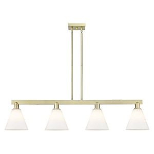 Berkshire Glass - 4 Light Stem Hung Island-10.88 Inch Tall and 50.75 Inch Wide - 1388116