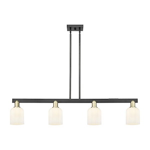Bridal Veil - 4 Light Stem hung Island-9.88 Inch Tall and 47.75 Inch Wide - 1372751