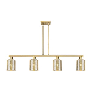 Cobbleskill - 4 Light Stem Hung Island-9.88 Inch Tall and 47.75 Inch Wide - 1388099