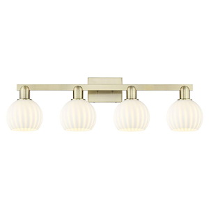 White Venetian - 4 Light Bath Vanity-9.75 Inch Tall and 33 Inch Wide - 1388120