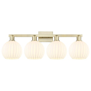 White Venetian - 4 Light Bath Vanity-12 Inch Tall and 35 Inch Wide - 1388172
