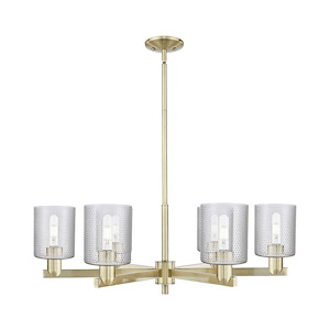 Cobbleskill - 6 Light Stem Hung Chandelier-11 Inch Tall and 34.75 Inch Wide - 1388178