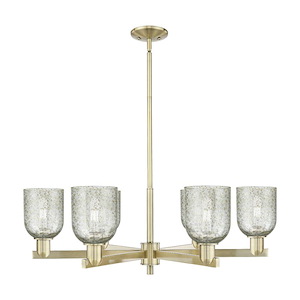 Caledonia - 6 Light Stem Hung Chandelier-11 Inch Tall and 34.75 Inch Wide - 1388176