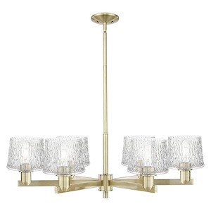 Niagara - 6 Light Stem Hung Chandelier-10.5 Inch Tall and 36.25 Inch Wide - 1388180