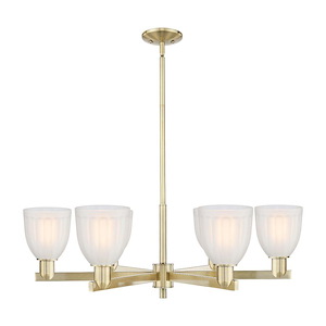 Brookfield - 6 Light Stem Hung Chandelier-11 Inch Tall and 36 Inch Wide - 1388190
