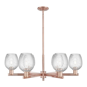 Salina - 6 Light Stem Hung Chandelier-11.38 Inch Tall and 35.5 Inch Wide - 1388161