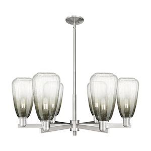 Brookhaven Almond - 6 Light Stem Hung Chandelier-14.13 Inch Tall and 23.88 Inch Wide