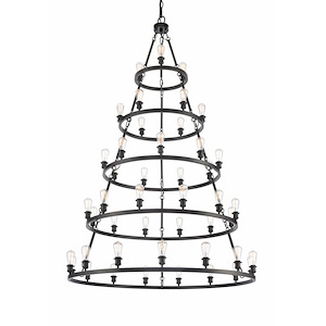 Saloon - 45 Light Chandelier In Industrial Style-90.13 Inches Tall and 60 Inches Wide - 1290095