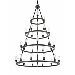 Saloon - 30 Light Chandelier In Industrial Style-73.5 Inches Tall and 50 Inches Wide