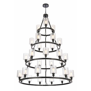 Cobbleskill - 30 Light Chandelier In Industrial Style-73.5 Inches Tall and 50 Inches Wide - 1290070