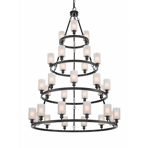 Saloon - 30 Light Chandelier In Industrial Style-73.5 Inches Tall and 50 Inches Wide - 1289974