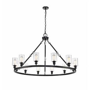 Saloon - 12 Light Chandelier In Industrial Style-42.88 Inches Tall and 50 Inches Wide - 1289991