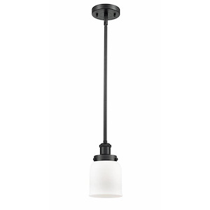 Bell - 1 Light Stem Hung Mini Pendant In Industrial Style-10 Inches Tall and 5 Inches Wide - 1290024