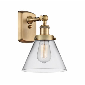 Cone - 1 Light Wall Sconce In Industrial Style-13 Inches Tall and 8 Inches Wide - 1290162