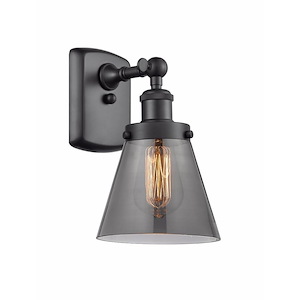 Cone - 1 Light Wall Sconce In Industrial Style-11 Inches Tall and 6 Inches Wide