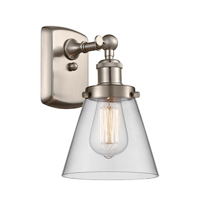 Cone - 1 Light Wall Sconce In Industrial Style-11 Inches Tall and 6 Inches Wide - 1290061