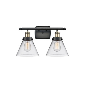 Cone - 2 Light Bath Vanity-10.13 Inch Tall and 18 Inch Wide - 1290025