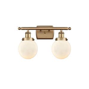 Beacon - 2 Light Bath Vanity-11 Inch Tall and 16 Inch Wide - 1290105