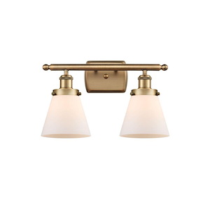 Cone - 2 Light Bath Vanity-11 Inch Tall and 16 Inch Wide - 1290164