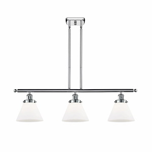 Cone - 3 Light Stem Hung Island In Industrial Style-11 Inches Tall and 36 Inches Wide - 1290106