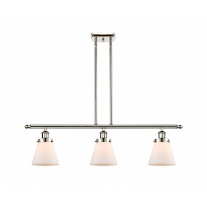 Cone - 3 Light Stem Hung Island In Industrial Style-10 Inches Tall and 36 Inches Wide - 1290165