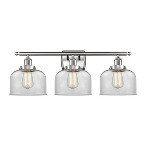 Bell - 3 Light Bath Vanity In Industrial Style-11 Inches Tall and 28 Inches Wide