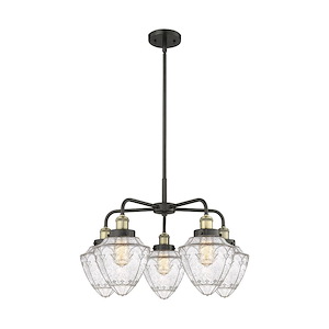 Bullet - 5 Light Chandelier-16.5 Inch Tall and 25.5 Inch Wide - 1428016