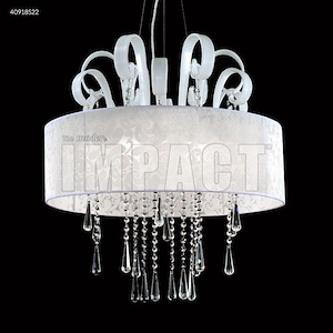 Contemporary - 28 Inch Eight Light Chandelier