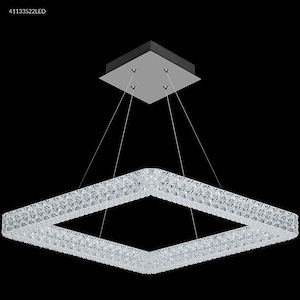 Acrylic - 40W LED Chandelier-47 Inches Tall and 22 Inches Wide