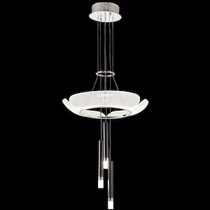 Contemporary Design - 40W LED Chandelier-20 Inches Tall and 20 Inches Wide
