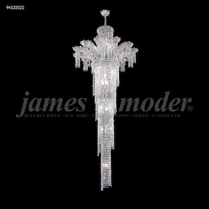 Princess - 22 Light Large Entry Chandelier-80 Inches Tall and 32 Inches Wide