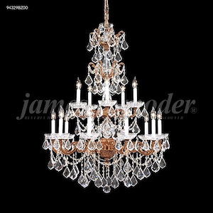 Madrid Cast Brass - 15 Light Chandelier-46 Inches Tall and 37 Inches Wide - 1337243