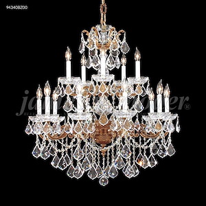 Madrid Cast Brass - 15 Light Chandelier-40 Inches Tall and 33 Inches Wide - 1337339