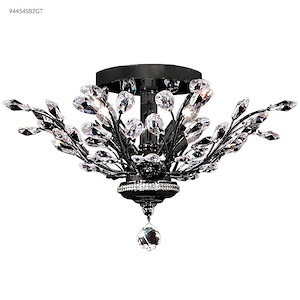 Florale - 4 Light Flush Mount-13 Inches Tall and 21 Inches Wide