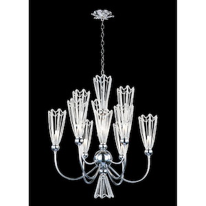 Medallion - 9 Light Chandelier-28 Inches Tall and 24 Inches Wide - 1337280